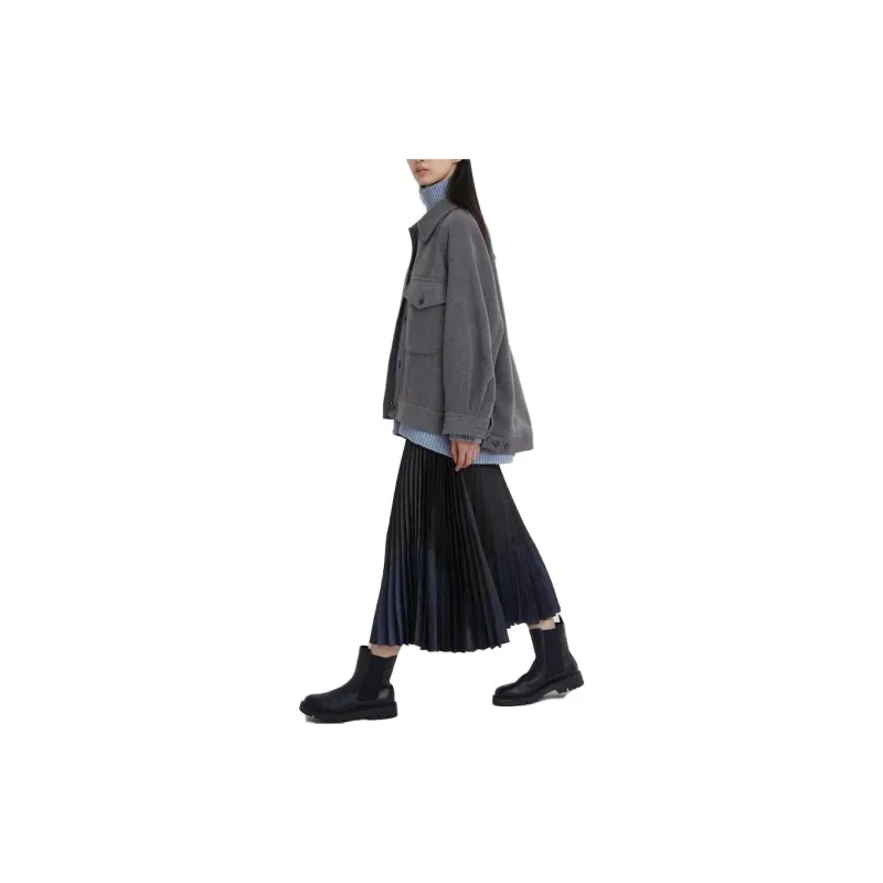 UNIQLO X Clare Waight Keller Co branded Collection Jackets Coats Women's Lead Gray-2