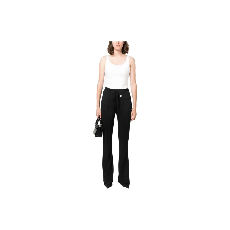 COURREGES Interlock Drawstring Bootcut Pants-1