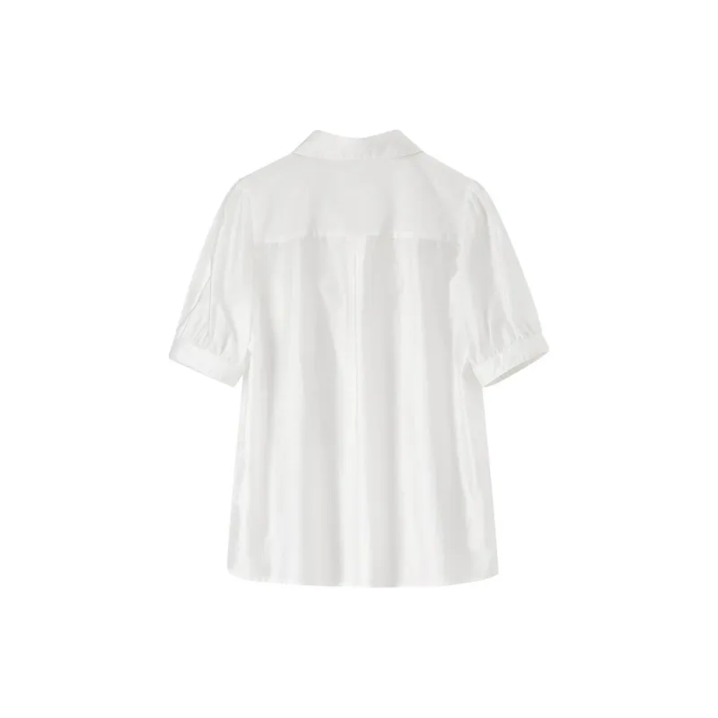 SENTUBILA Shirts Women's Cloud White-1
