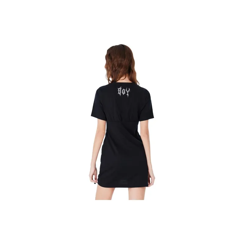 Boy London Short Sleeved Dresses Women's Black-1
