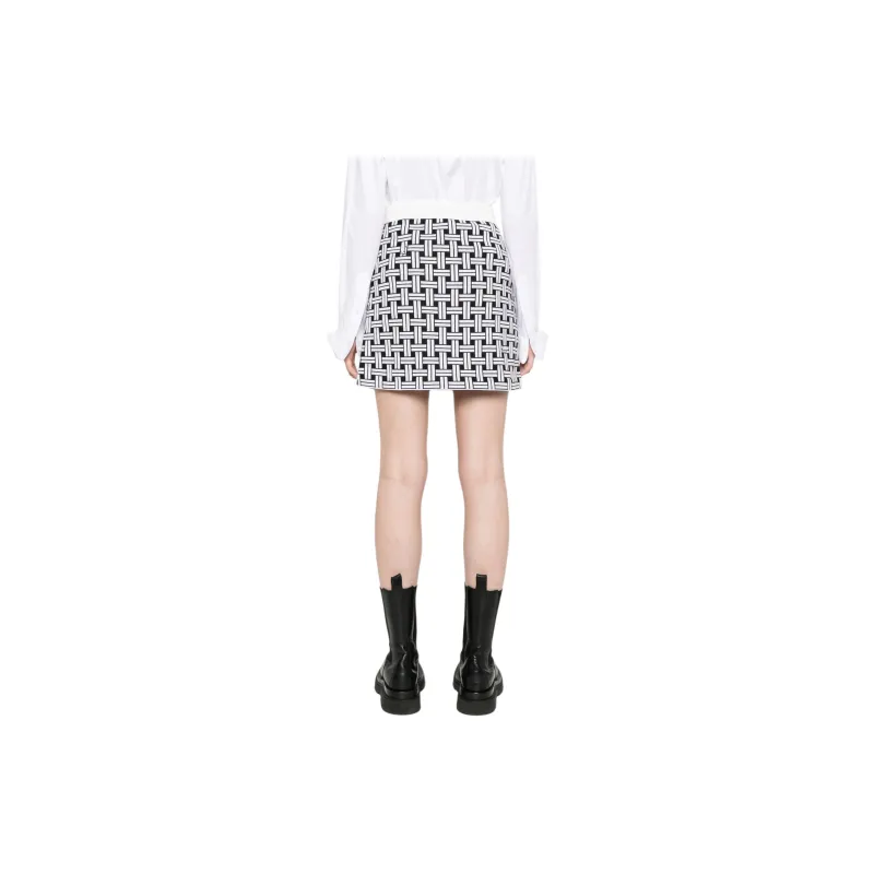 KENZO Patterned jacquard Mini Skirt-2