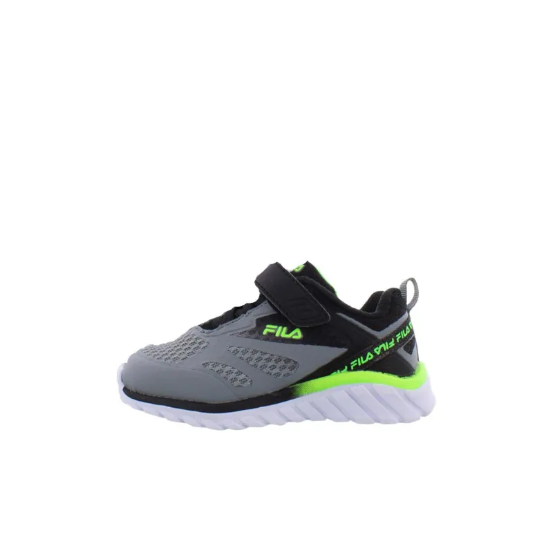 FILA KIDS Galaxia 3 Durable Breathable Low Top Running Shoes Gray Green Kids'-0