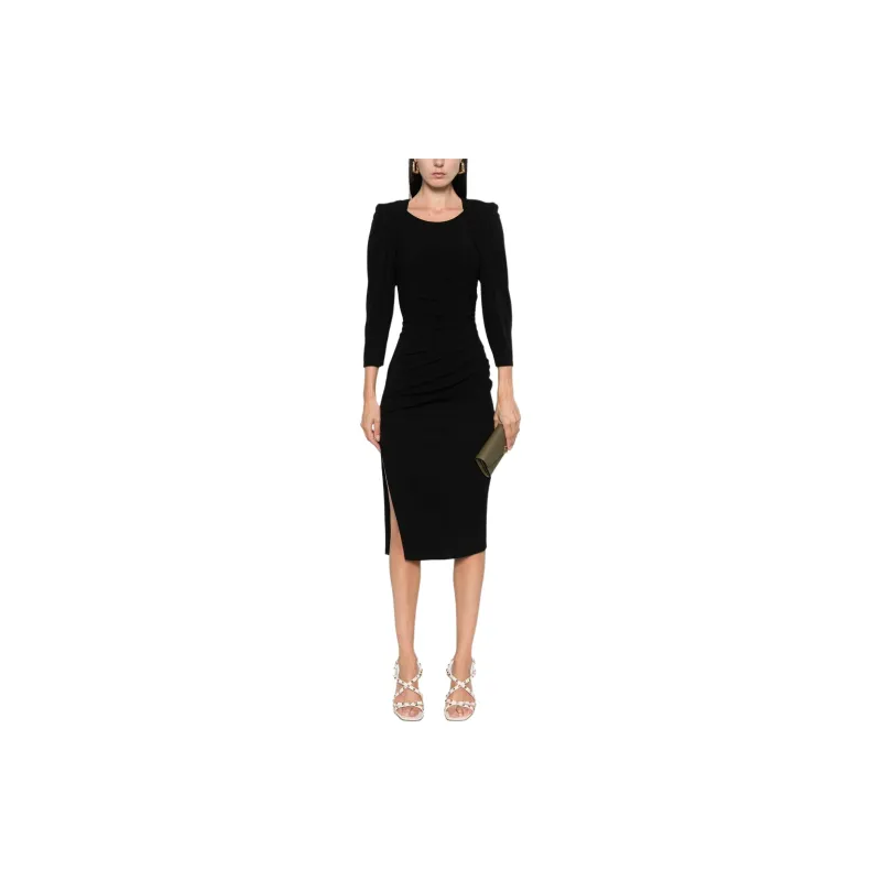 Elisabetta Franchi Side Zip Jersey Midi Dress-1