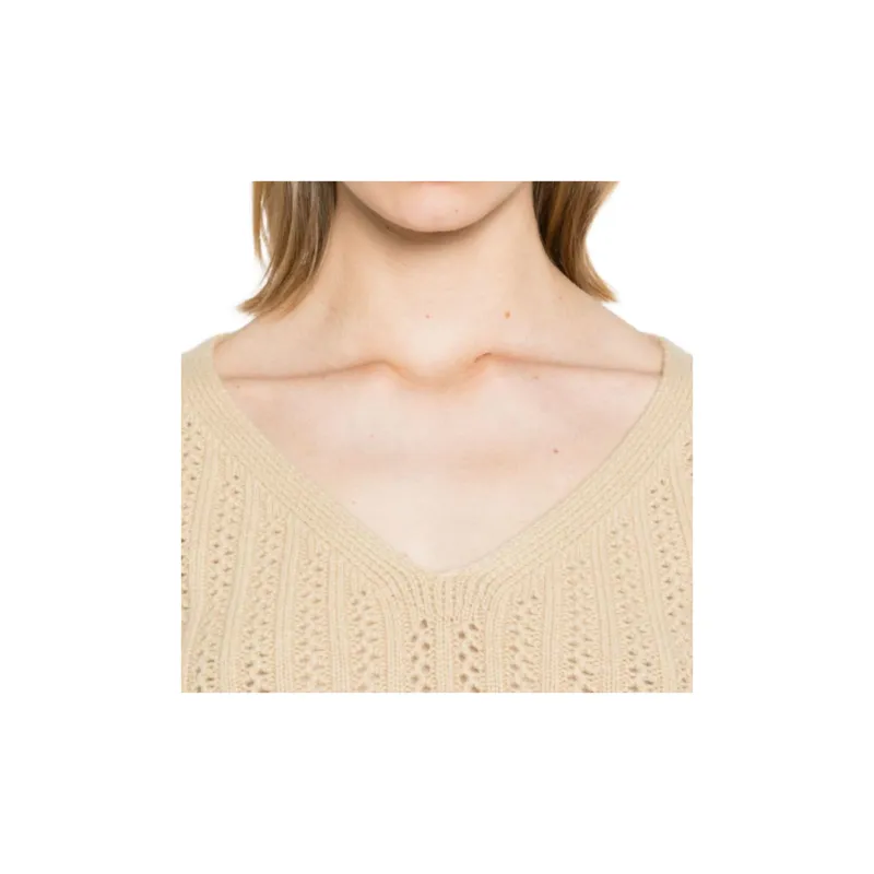 MaxMara V Neck Long Sleeved Top-4