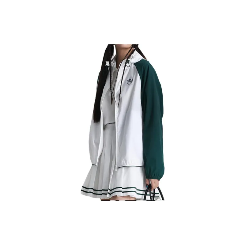 Kappa Trench Coats Women's Korean White 012-2