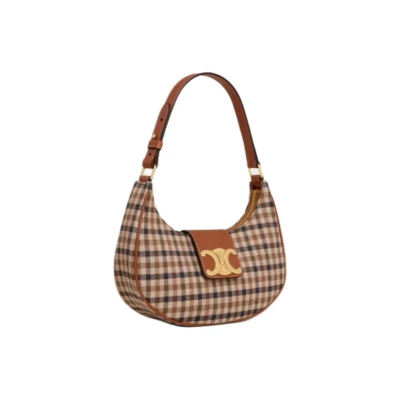 CELINE AVATriomphe Fabric Handbag, Shoulder Bag Medium Size Women's Multicolor-1