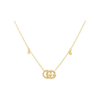 GUCCI GG Running Necklaces Women's Gold
