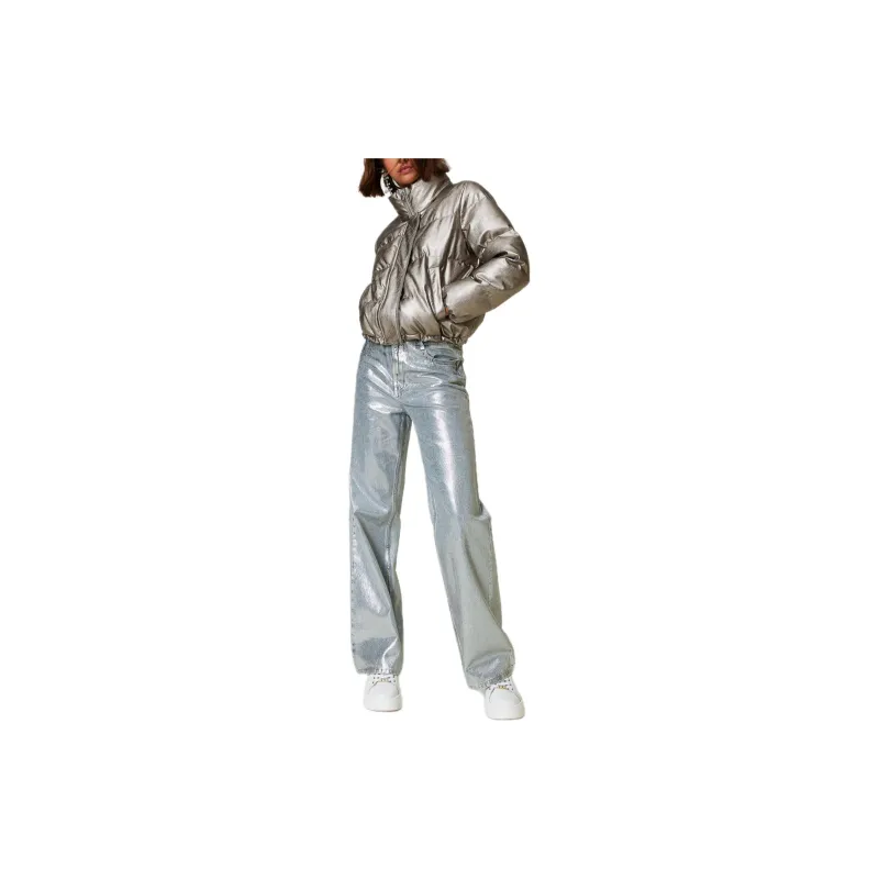 Twinset Laminated Puffer Jacket-1