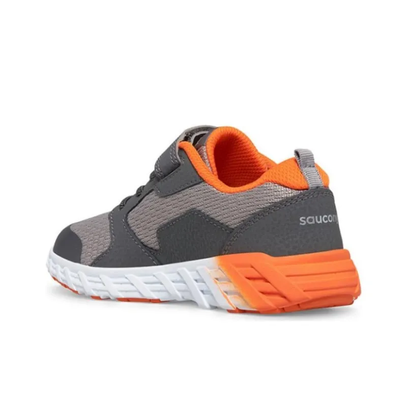 saucony Wind 2.0 A/C Big Kid 'Grey Orange'-2