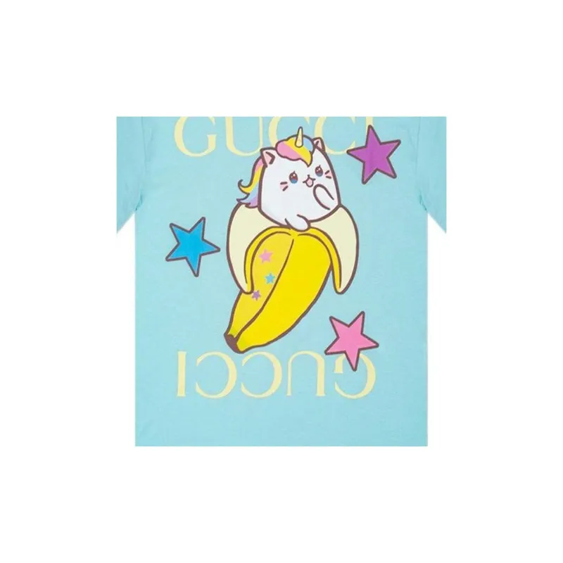 GUCCI X Bananya Logo print T shirt-5