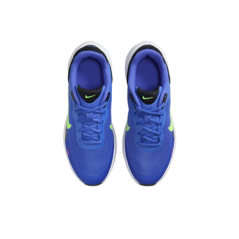 Nike Revolution 7 GS 'Ultramarine Lime Blast'-3
