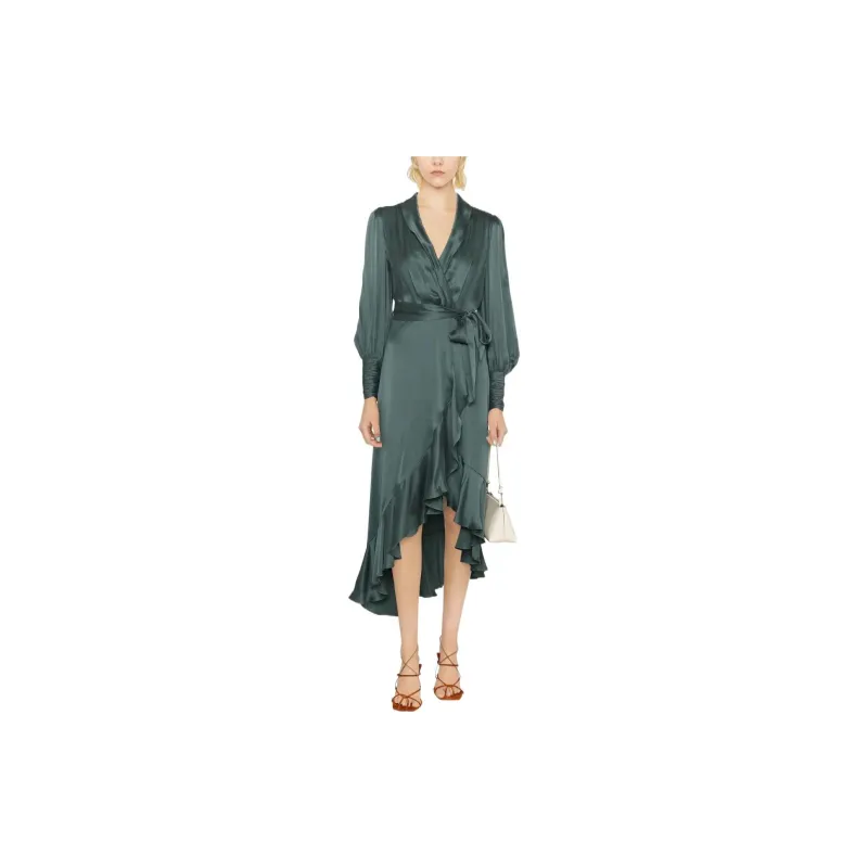 Zimmermann Long-Sleeved Dresses Women's Dark Green-1
