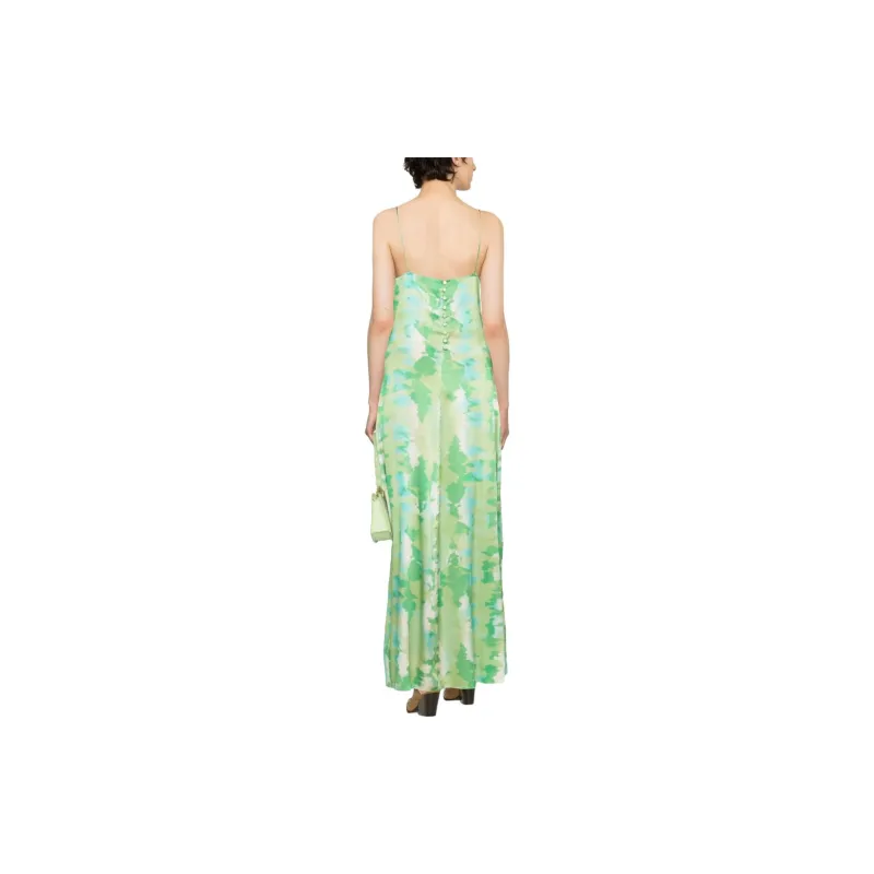 GANNI Watercolour print Slip Dress-2