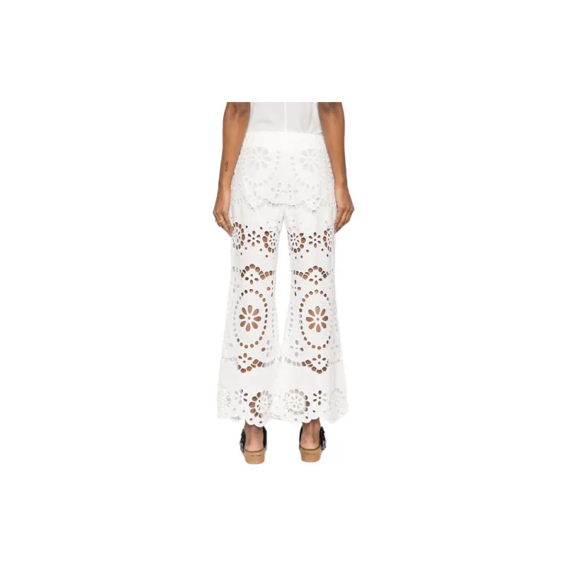 Zimmermann Lexi Embroidered Flare Pants-2
