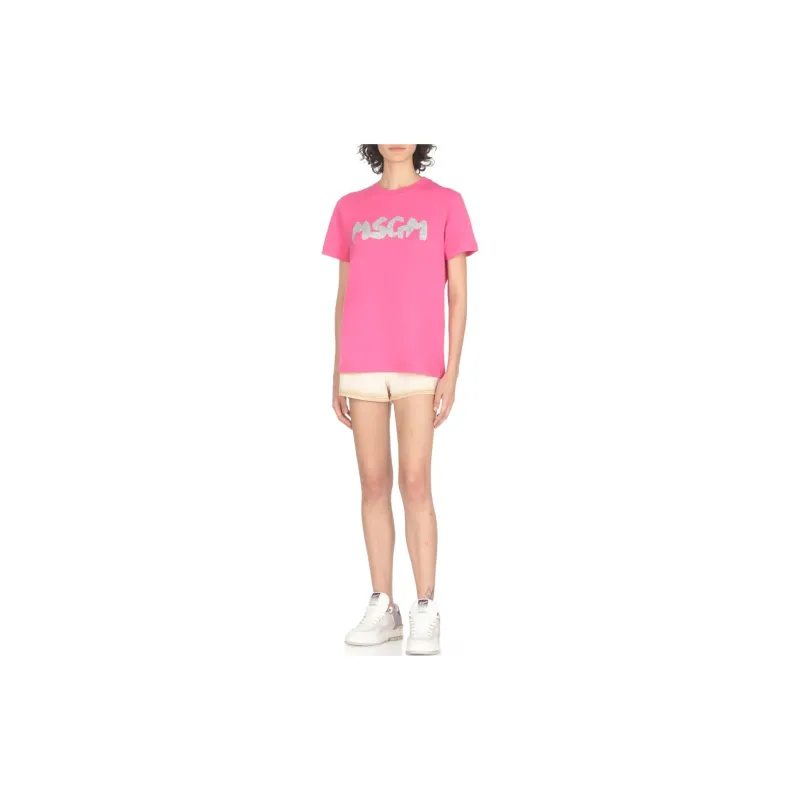MSGM T Shirts Women's Pink-1