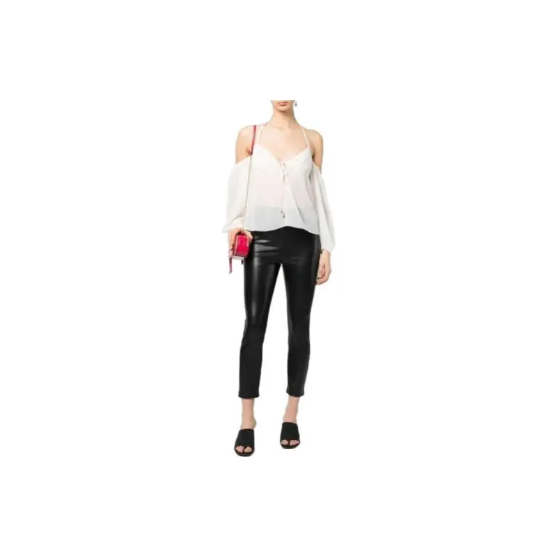 Patrizia Pepe Semi-sheer Halterneck Blouse-1