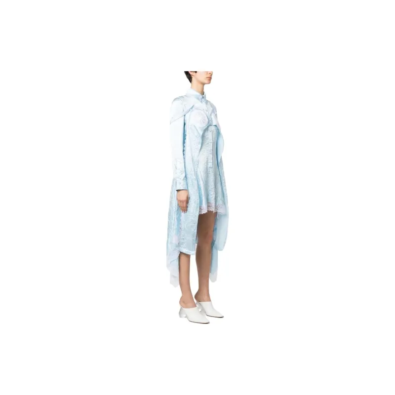 Burberry SS23 Long-Sleeved Dresses Women's Blue-3