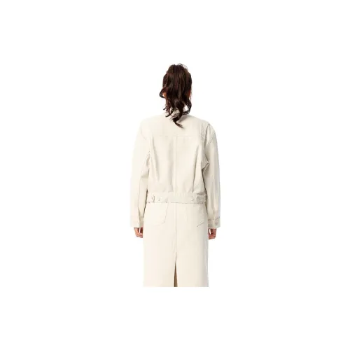 DRAGON FACE Denim Jacket Women's Sand White