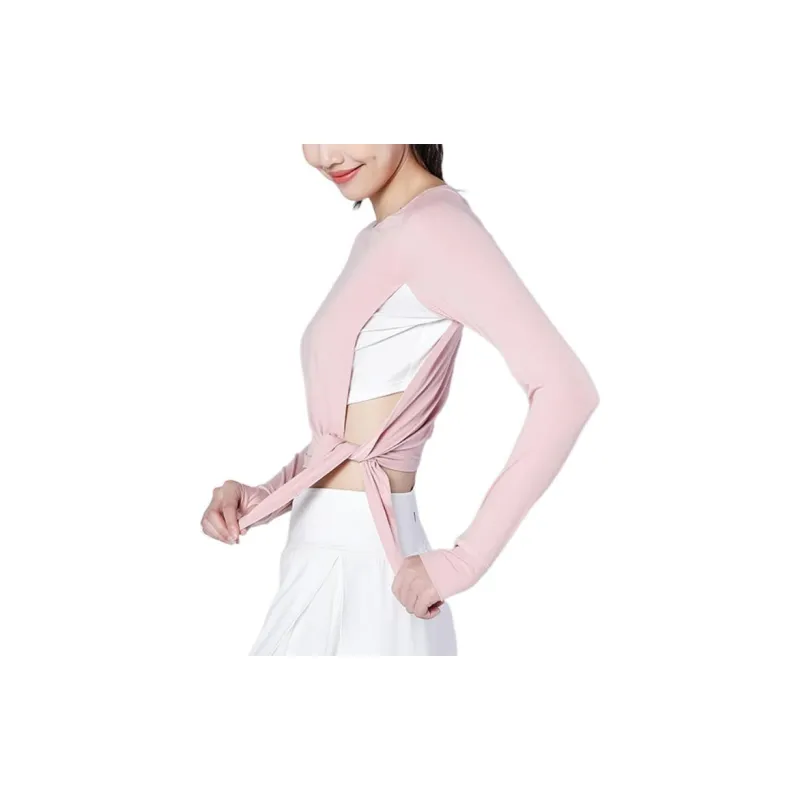 Sumday Athletics Long Sleeved T Shirt Women's Pink-4