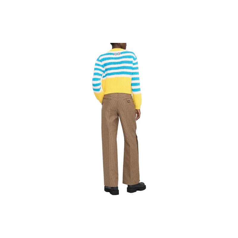 GUCCI Cropped Striped Jumper-3
