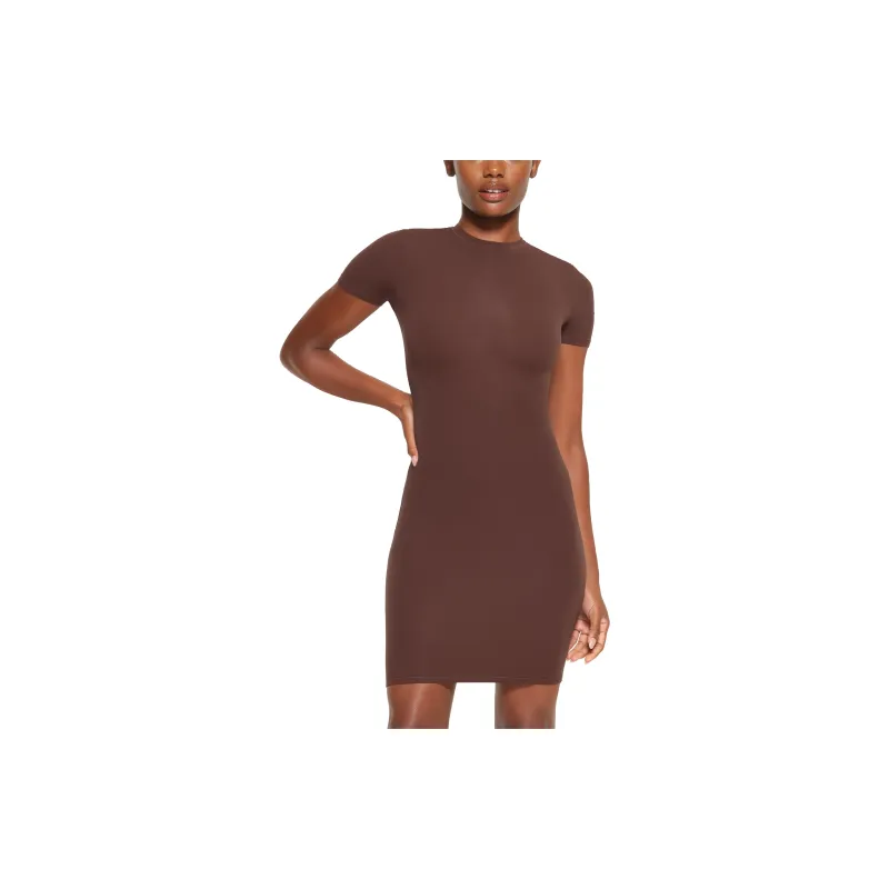 Skims Short-Sleeved Dresses Women's COCOA/Cocoa-1