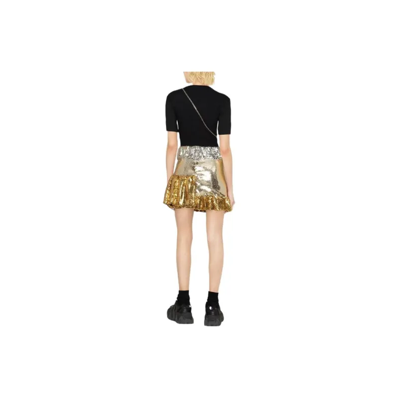Paco Rabanne Ruffled Paillette Embellished Mini Skirt-3