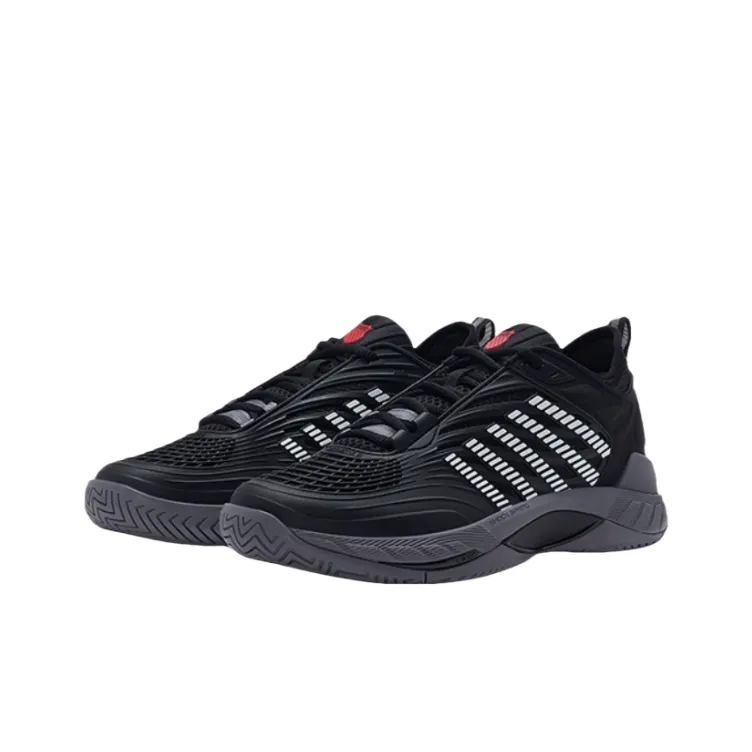 KSWISS Abrasion Resistant Breathable Low Top Tennis Shoes Men's Black-3