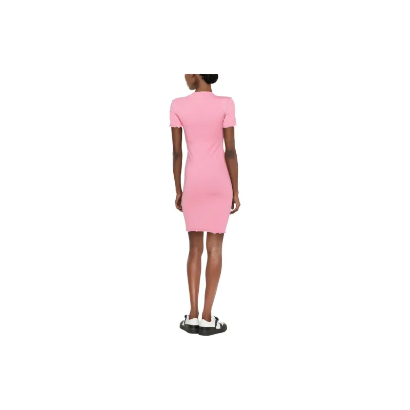 VERSACE JEANS COUTURE Short Sleeved Dresses Women's Pink-3