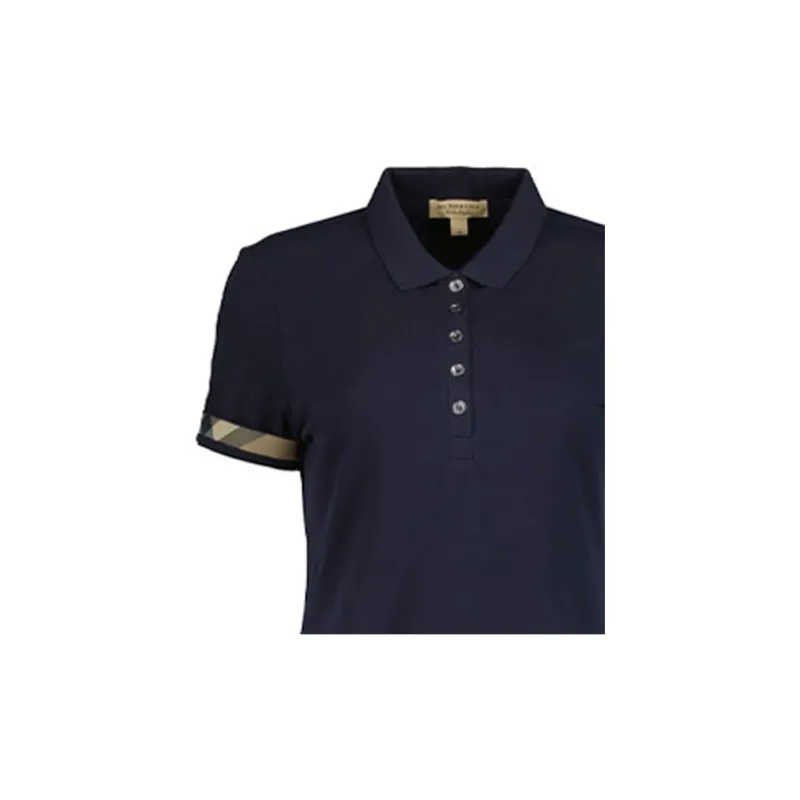 Burberry Polo Shirt Women's Navy Blue-2