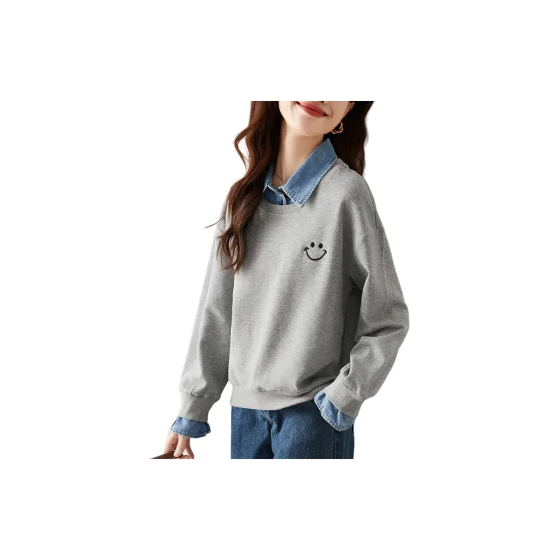 Mo Han Yi Mei Sweatshirt Women's Gray-1