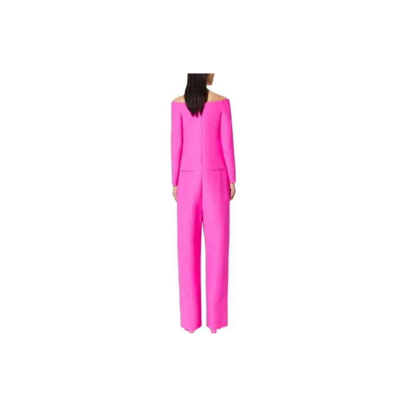 Valentino Off-Shoulder Long-Sleeved Jumpsuit-2