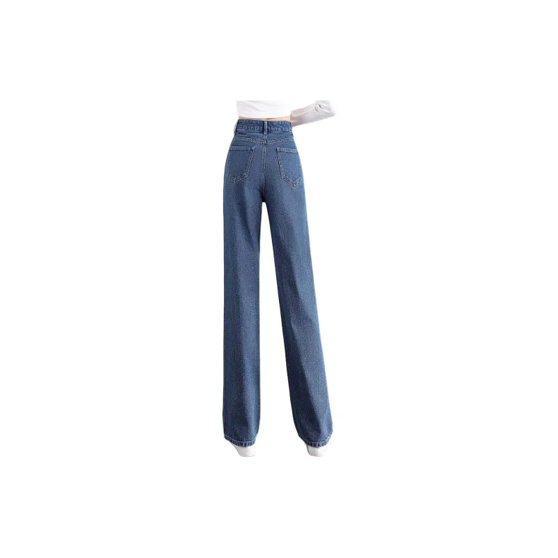 Mo Han Yi Mei Jeans Women's Denim Blue-2