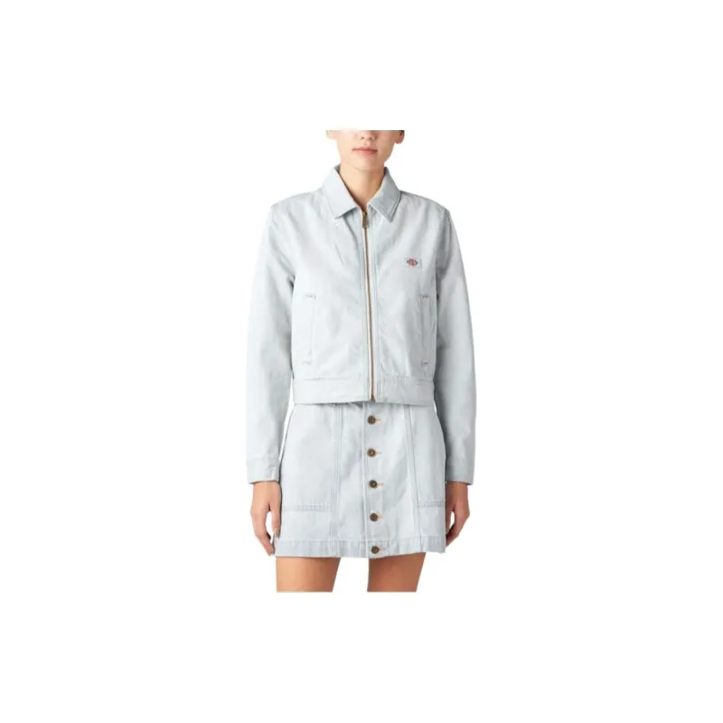 Dickies Madison Denim Denim Jacket Women's Blue-2