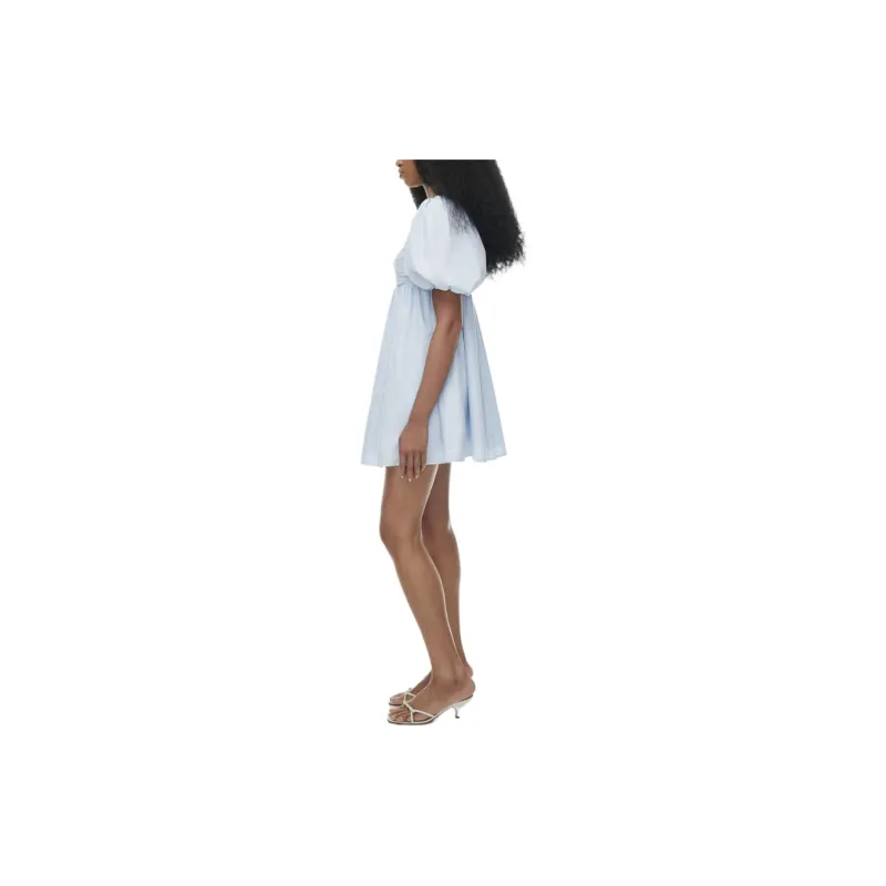 ARITZIA Wilfred Amuse Poplin Mini Dress Short-Sleeved Dresses Women's Classic Light Blue-4
