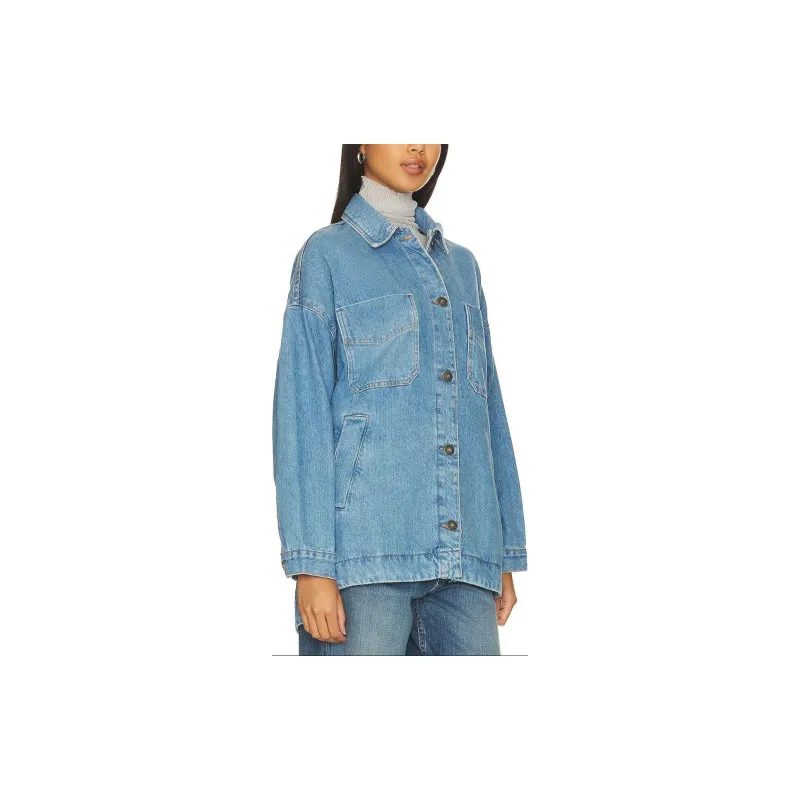 FREE PEOPLE Jackets Coats Women's Blue-4