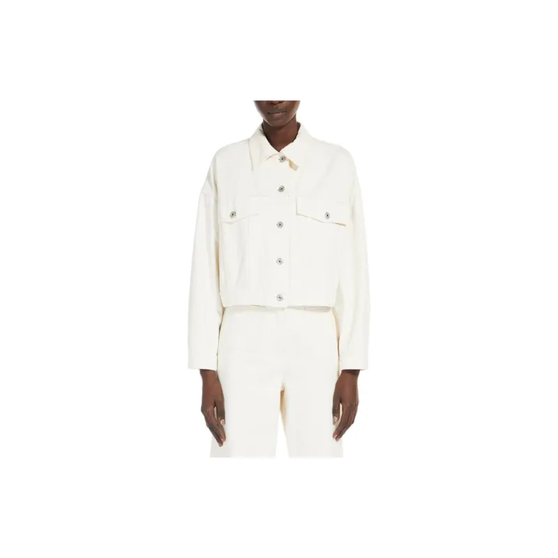 WEEKEND MaxMara Denim Jacket Women's White-1