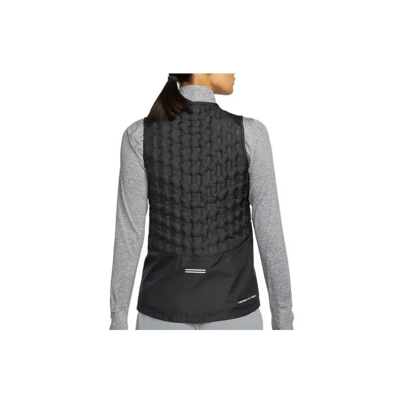 Nike Women's Logo Embroidered Warm Down Vest Black-2