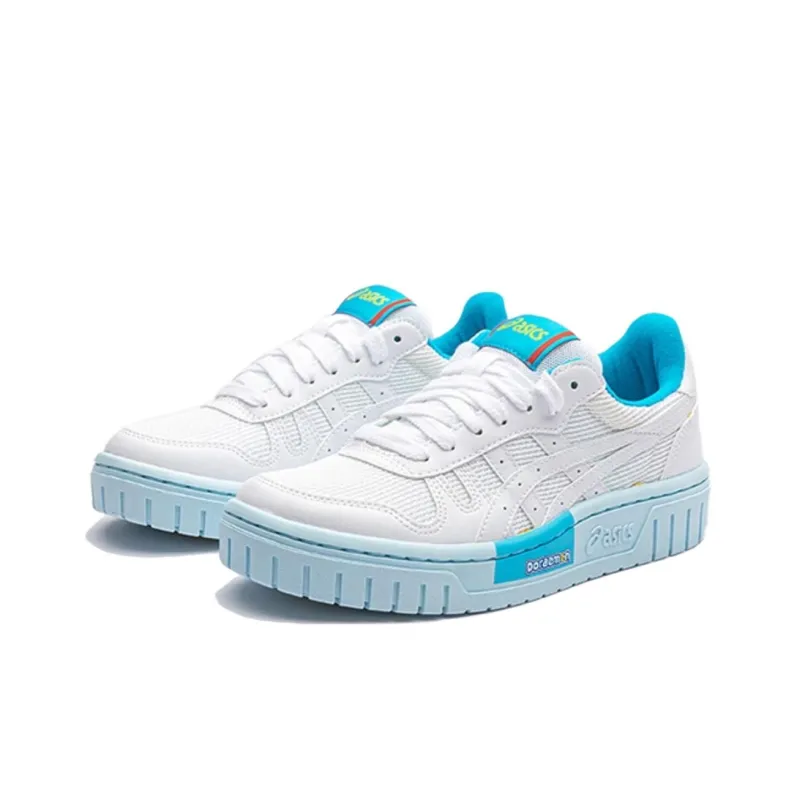 Doraemon x Asics Court MZ Low-Top Kids' Skateboarding Shoes White Blue Teenagers-2