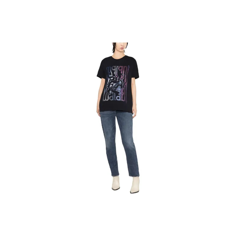 ISABEL MARANT ETOILE Pattern Printed Crewneck T Shirt-1