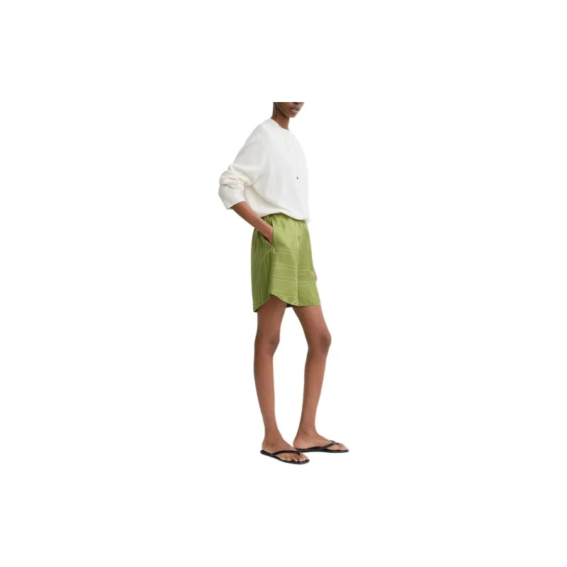 TOTEME Monogram embroidered Shorts-3