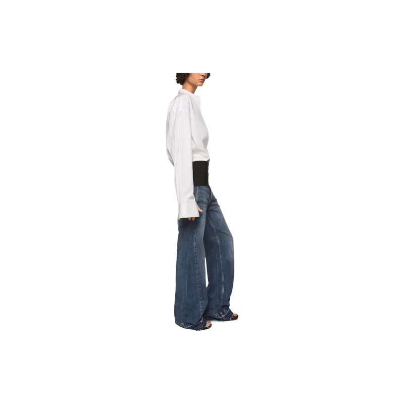 Stella McCartney Panelled Wide Leg Jeans-4