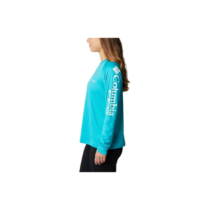 Columbia T-Shirts Women's Turquoise-1