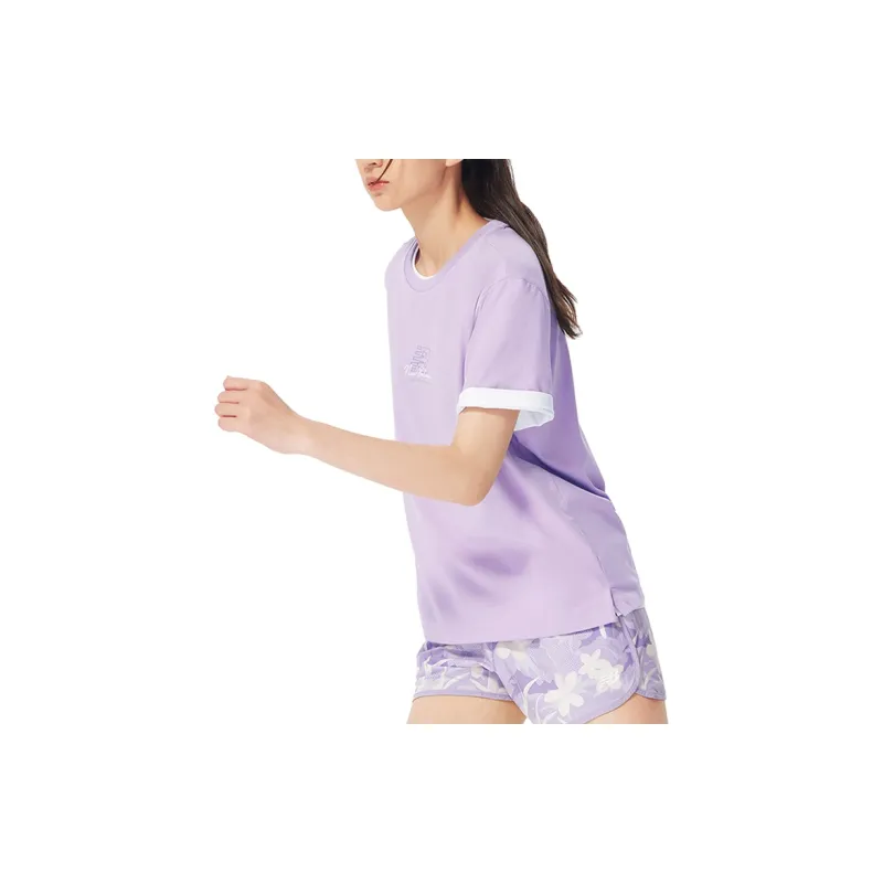 New Balance T Shirts Women's Violet-4