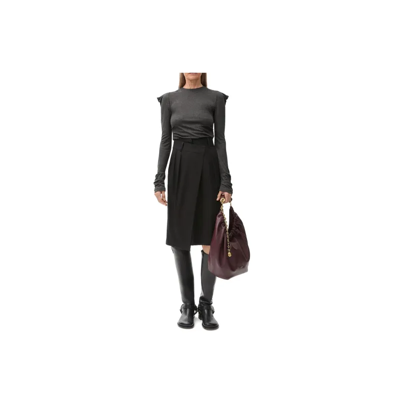 LOEWE Long Sleeved Crewneck Knitted Top-1