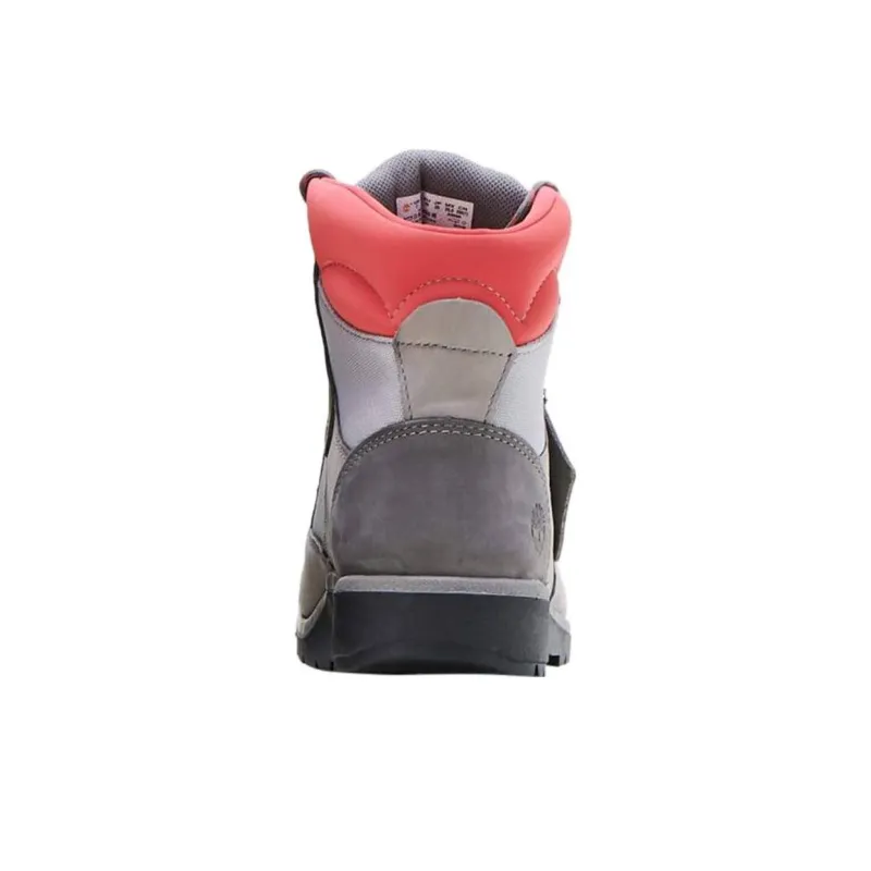 Timberland Cushioning, Wear Resistant High Top Kids' Outdoor Shoes Gray Pink Kids'-2