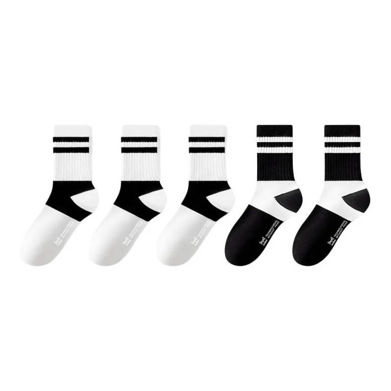 MIIOW Mid Calf Socks Unisex 5 Pack-15