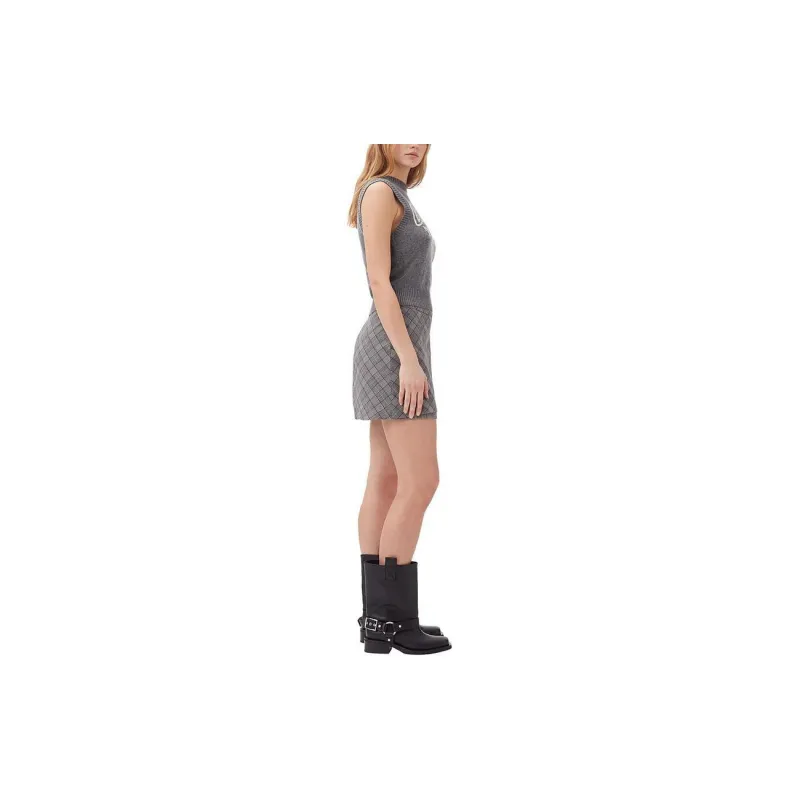 GANNI Logo Intarsia Knitted Vest-3