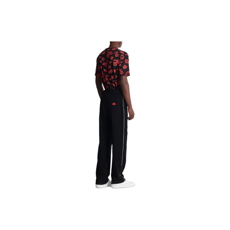 BALMAIN Monogram Velvet Cotton Joggers-3