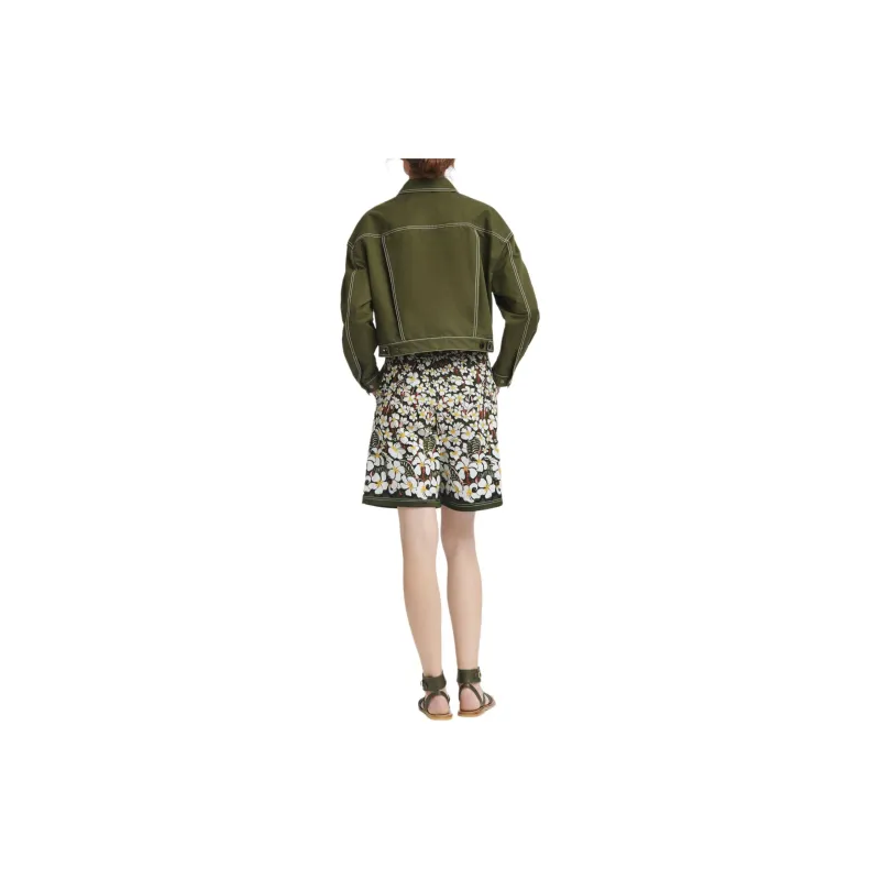 LONGCHAMP Jackets Coats Women's Khaki-2