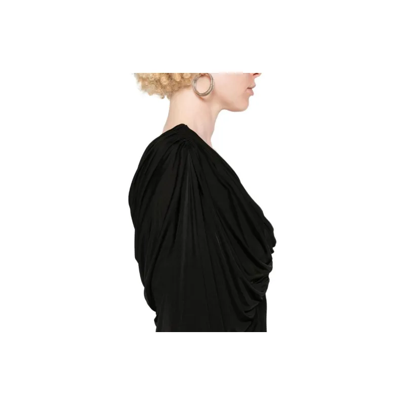SAINT LAURENT Draped Mini Dress-5